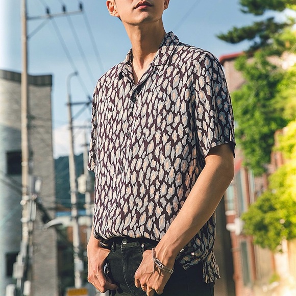 Allsaints Catamere Short Sleeve Viscose Shirt - Picture 7 of 7